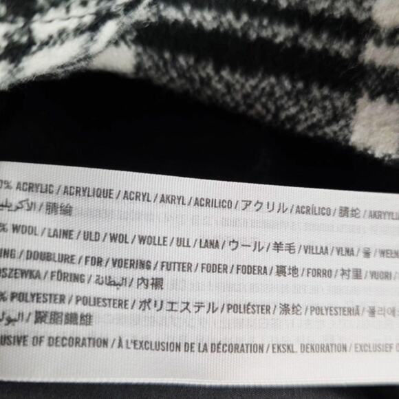 Black White Plaid Mini Skirt Women’s Classic Tartan Schoolcore Preppy - Picture 5 of 5